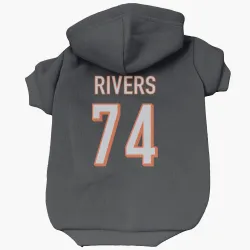 Cincinnati Bengals Jalen Rivers Black Pet Hoodie for Dog & Cat