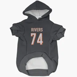 Cincinnati Bengals Jalen Rivers Black Pet Hoodie for Dog & Cat