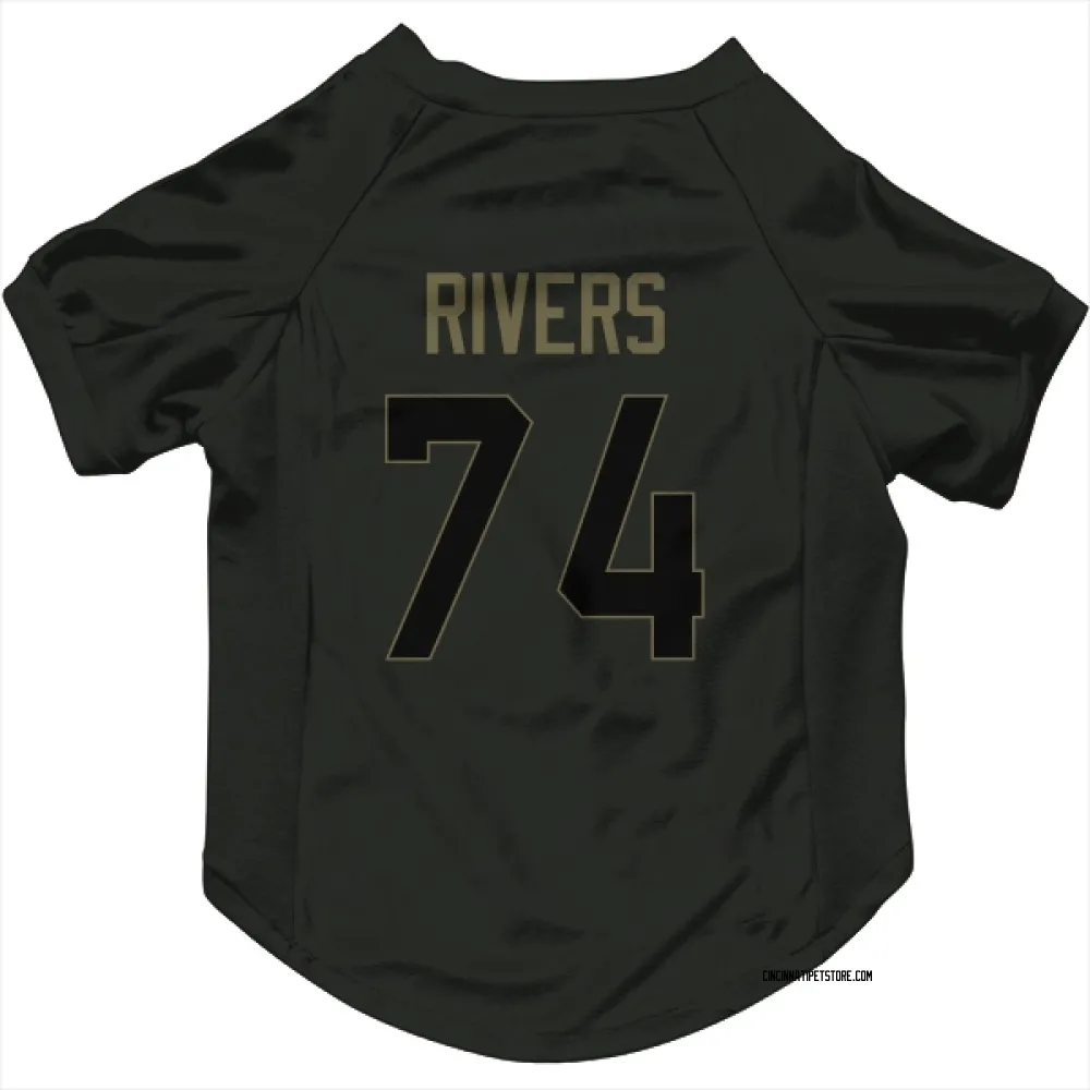Cincinnati Bengals Jalen Rivers Black Service Pet Jersey for Dog & Cat