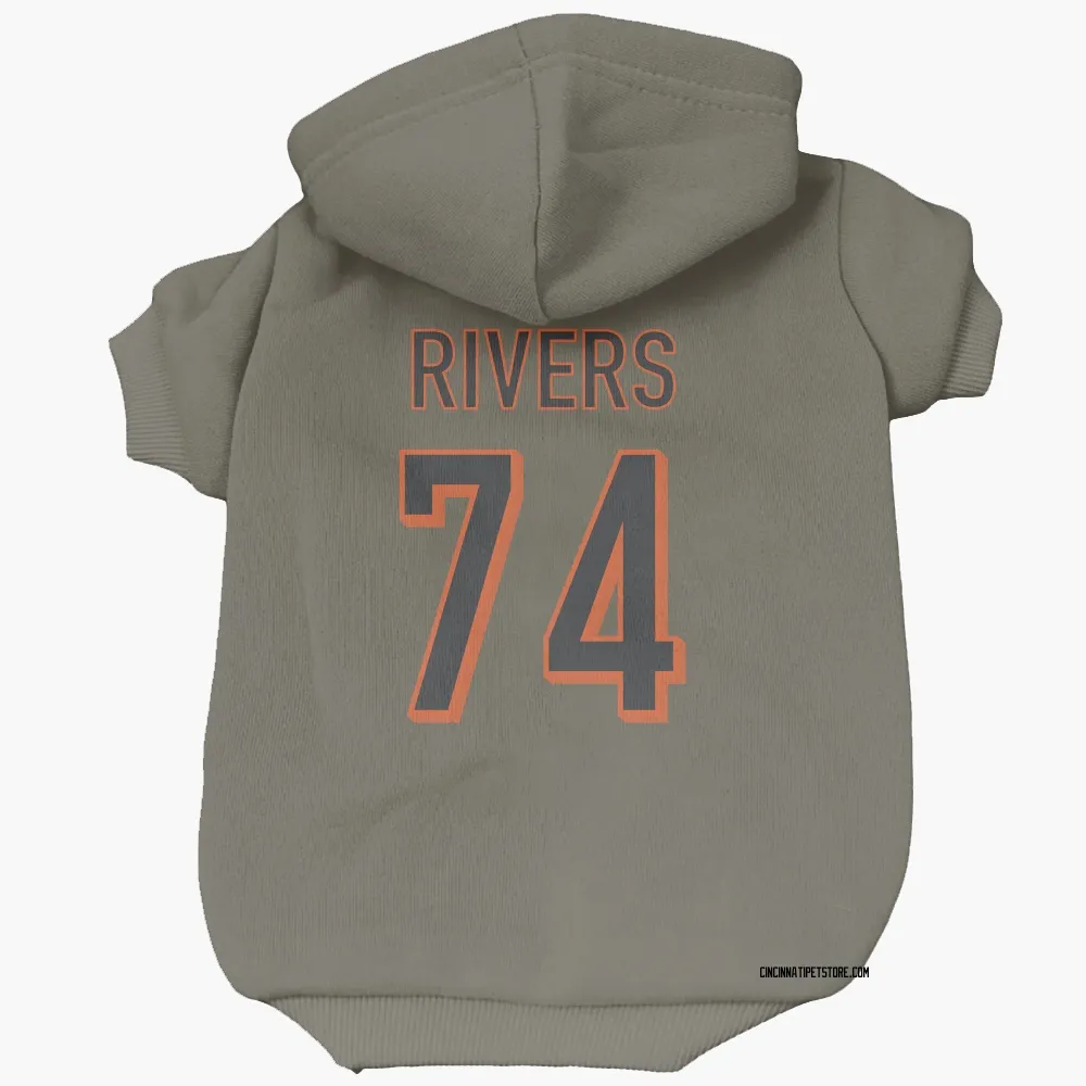 Cincinnati Bengals Jalen Rivers Olive Pet Hoodie for Dog & Cat
