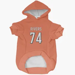 Cincinnati Bengals Jalen Rivers Orange Pet Hoodie for Dog & Cat