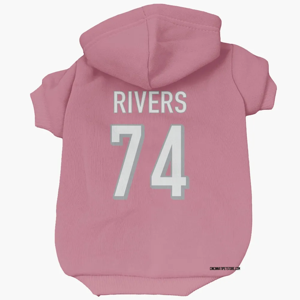 Cincinnati Bengals Jalen Rivers Pink Pet Hoodie for Dog & Cat
