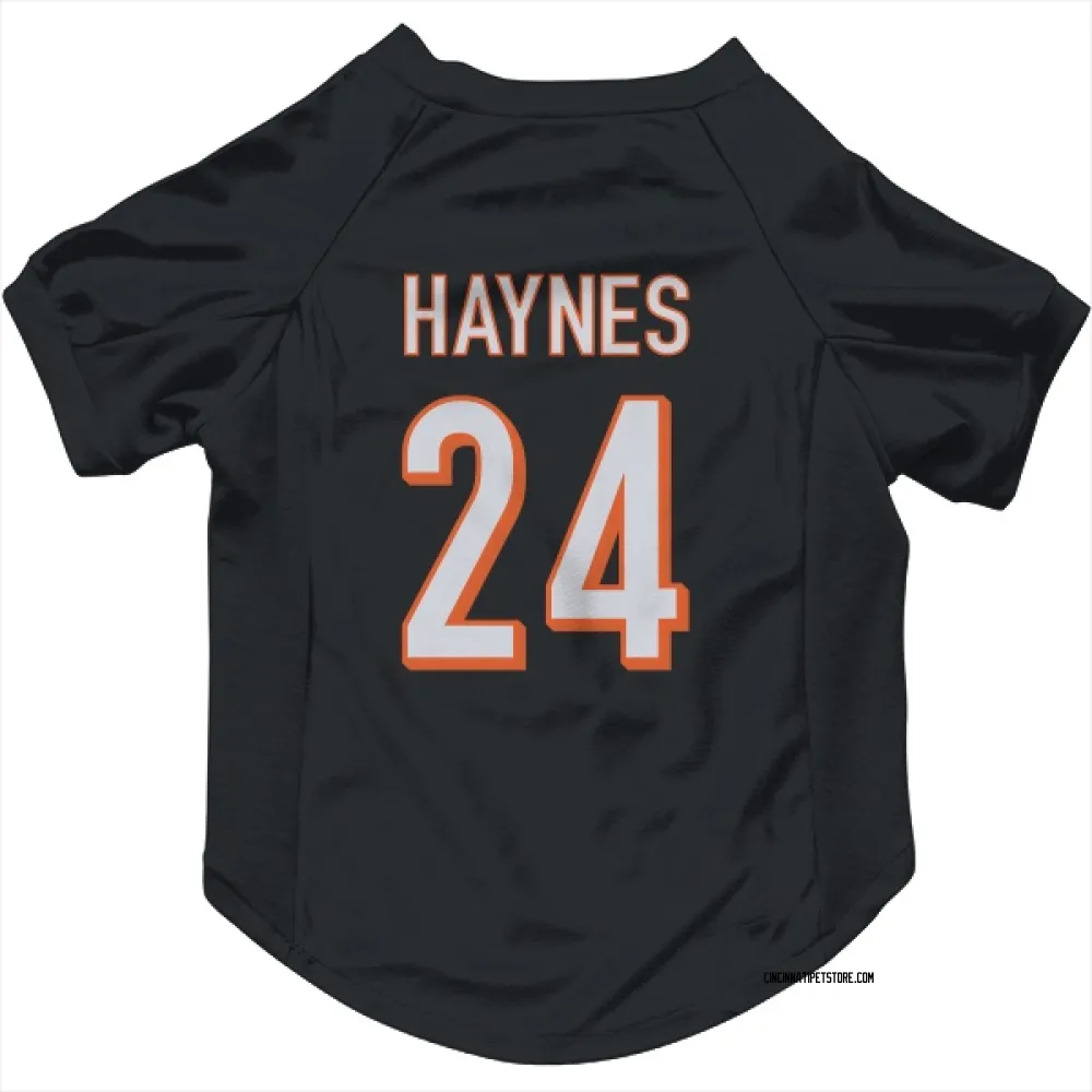 Cincinnati Bengals Jamal Haynes Black Pet Jersey for Dog & Cat