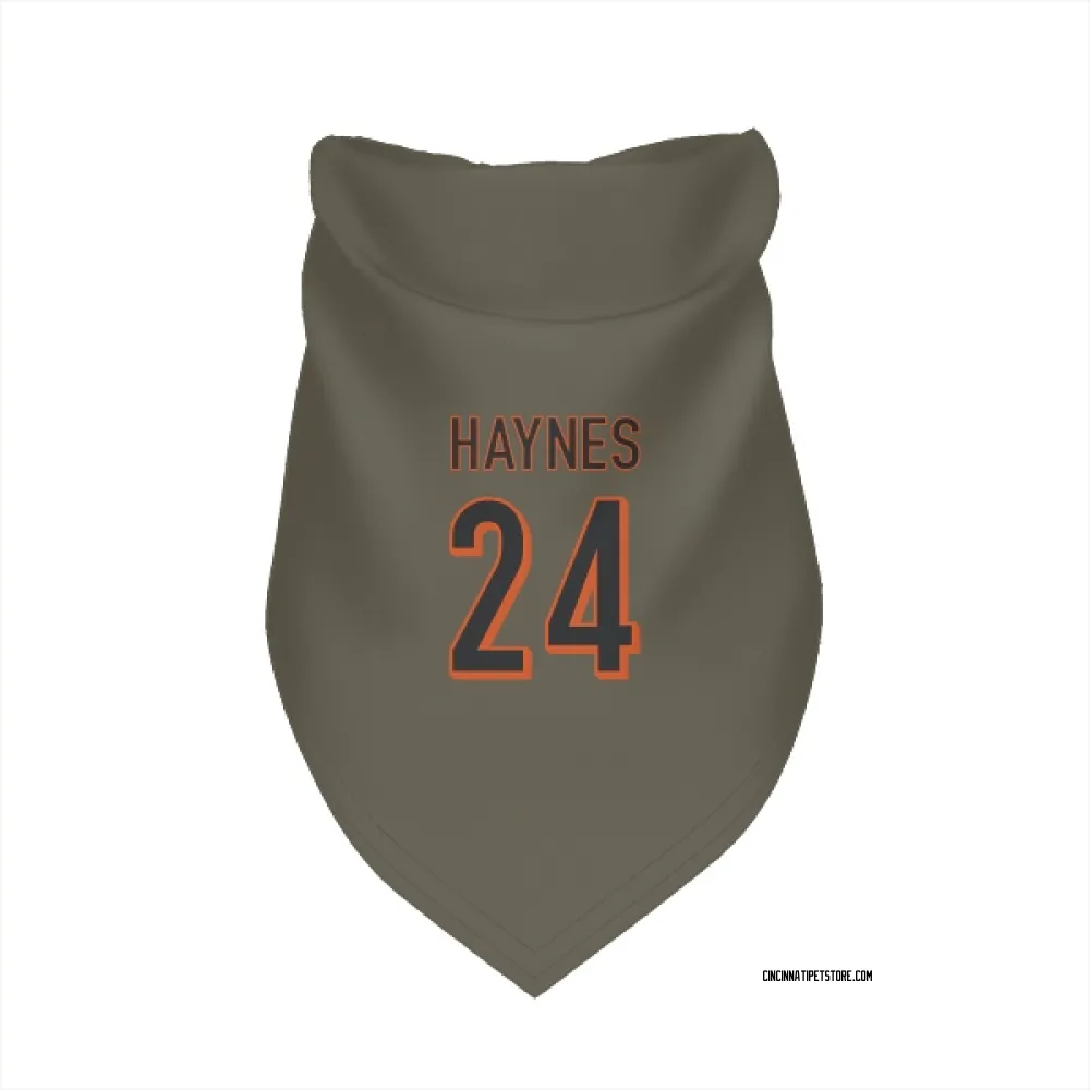 Cincinnati Bengals Jamal Haynes Olive Pet Bandana for Dog & Cat