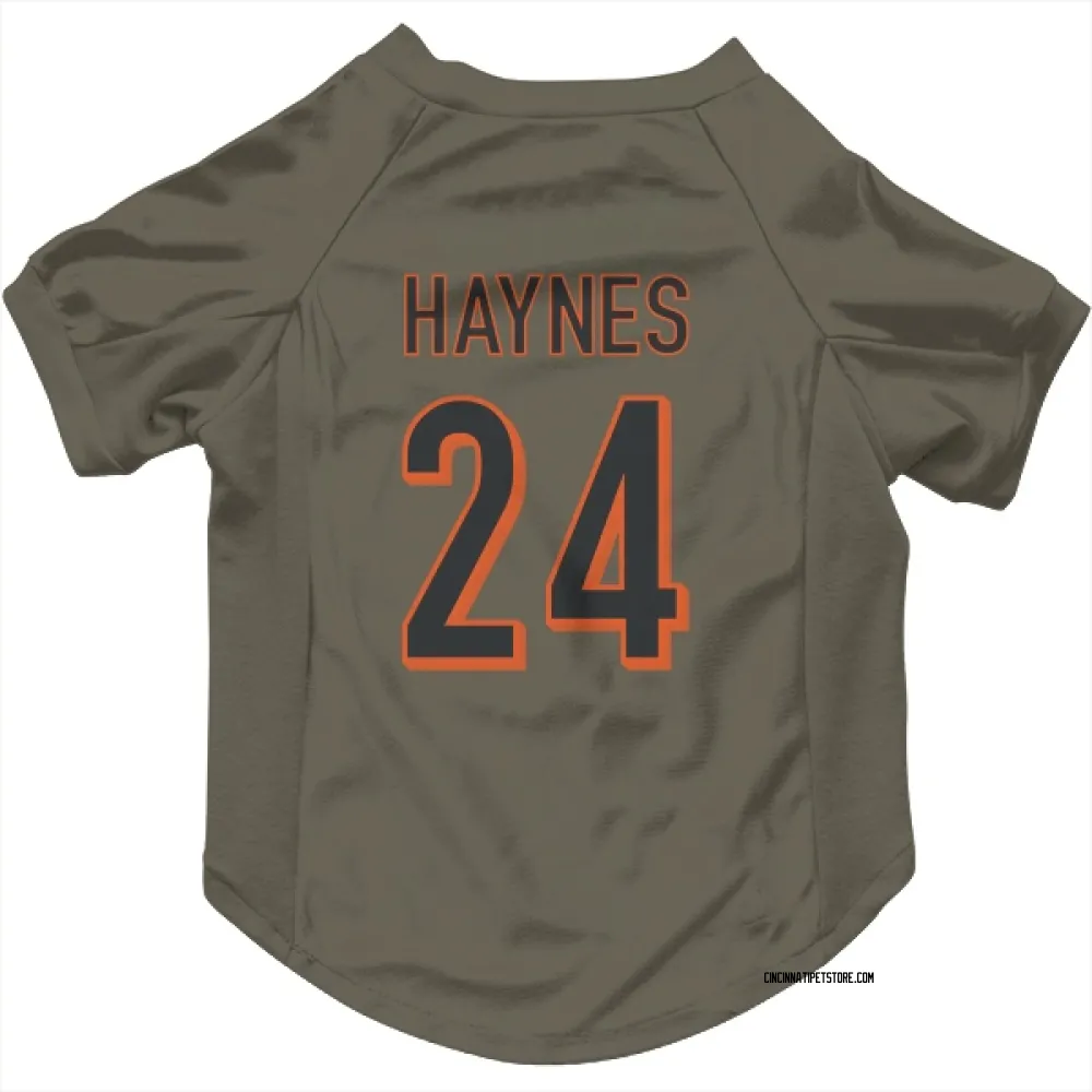 Cincinnati Bengals Jamal Haynes Olive Pet Jersey for Dog & Cat