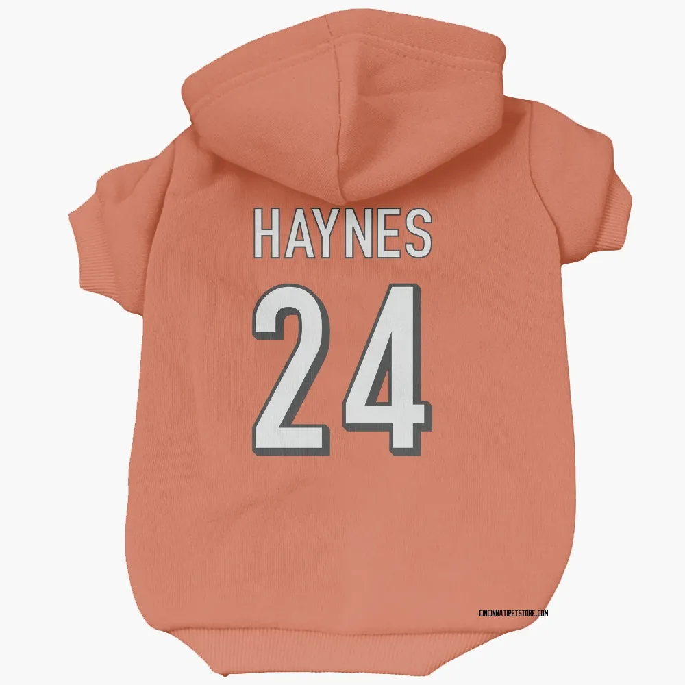 Cincinnati Bengals Jamal Haynes Orange Pet Hoodie for Dog & Cat