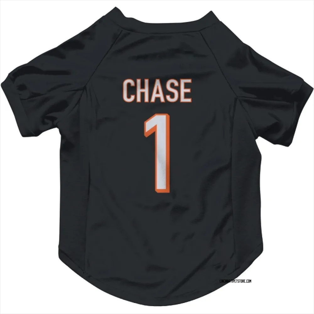 Cincinnati Bengals Ja'Marr Chase Black Pet Jersey for Dog & Cat