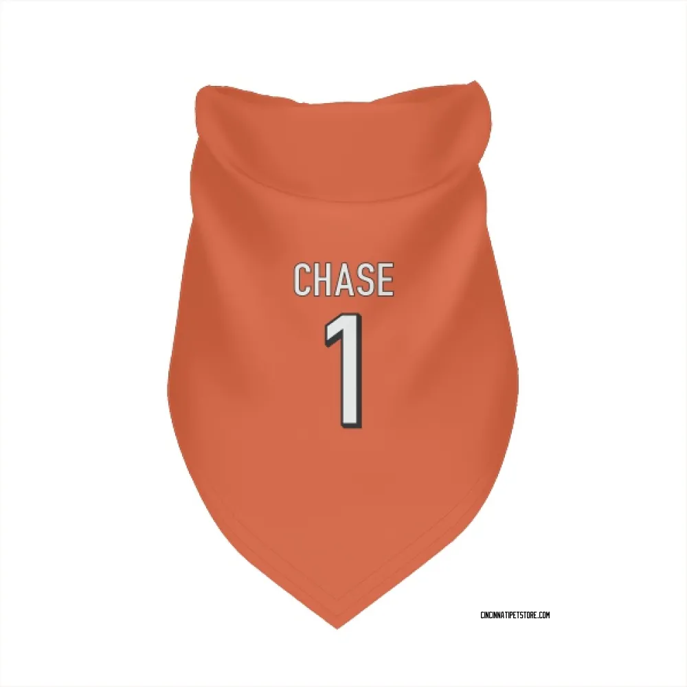 Cincinnati Bengals Ja'Marr Chase Orange Pet Bandana for Dog & Cat