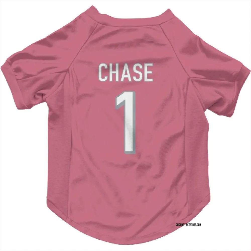 Cincinnati Bengals Ja'Marr Chase Pink Pet Jersey for Dog & Cat