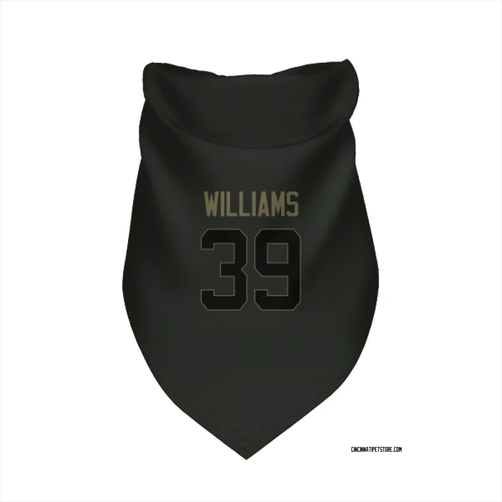 Cincinnati Bengals Jarveon Williams Black Service Pet Bandana for Dog & Cat