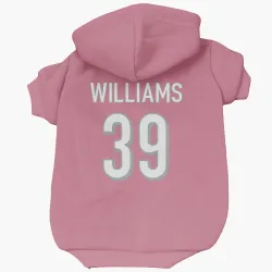 Cincinnati Bengals Jarveon Williams Pink Pet Hoodie for Dog & Cat
