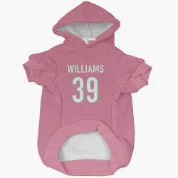 Cincinnati Bengals Jarveon Williams Pink Pet Hoodie for Dog & Cat