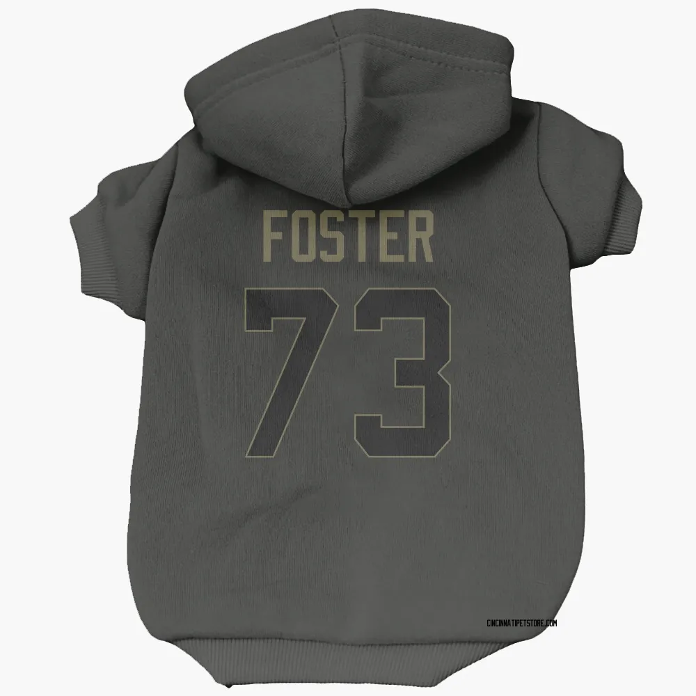 Cincinnati Bengals Javon Foster Black Service Pet Hoodie for Dog & Cat