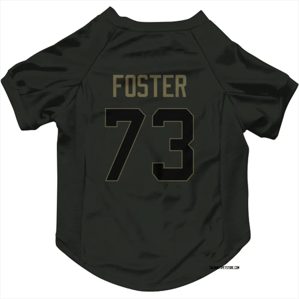 Cincinnati Bengals Javon Foster Black Service Pet Jersey for Dog & Cat