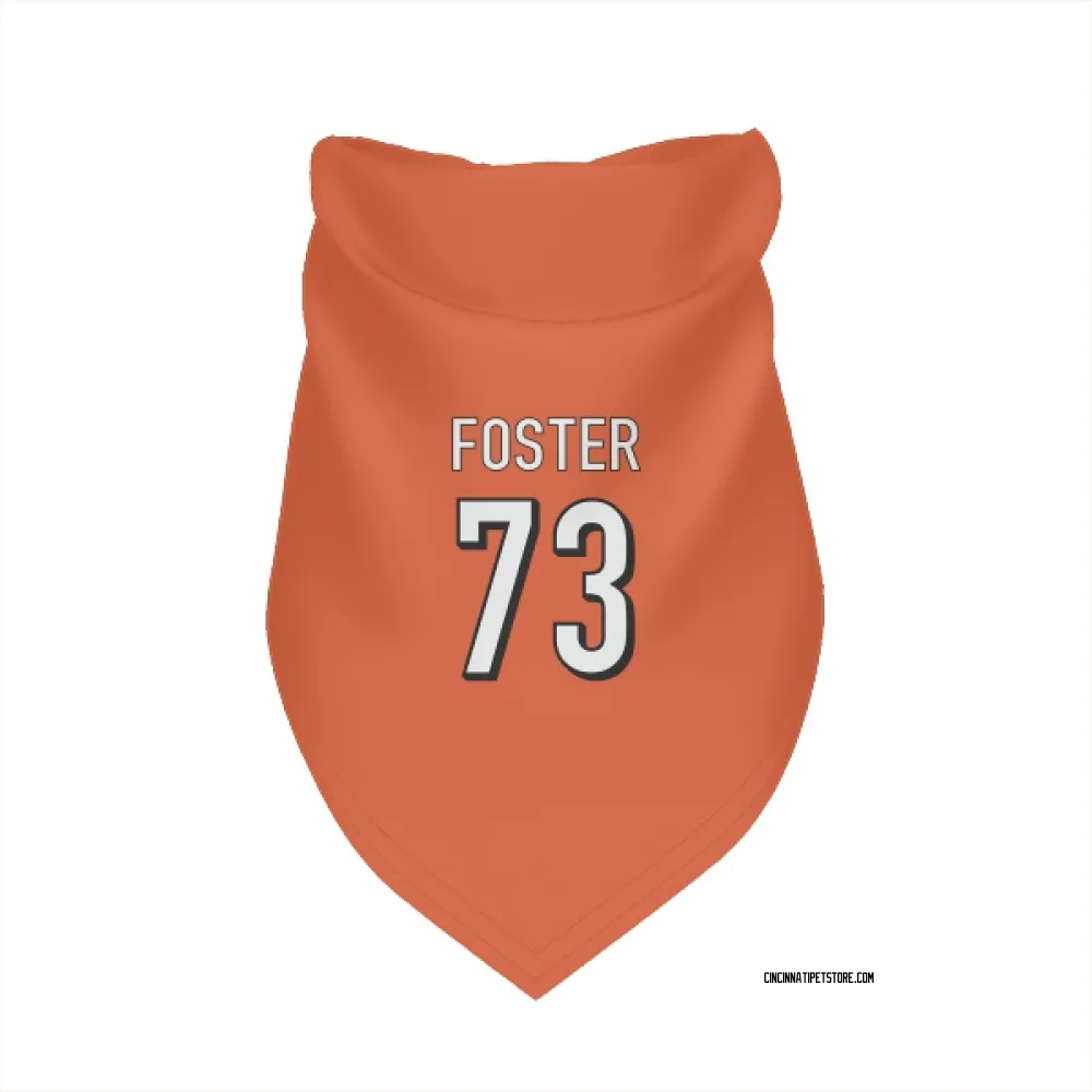 Cincinnati Bengals Javon Foster Orange Pet Bandana for Dog & Cat
