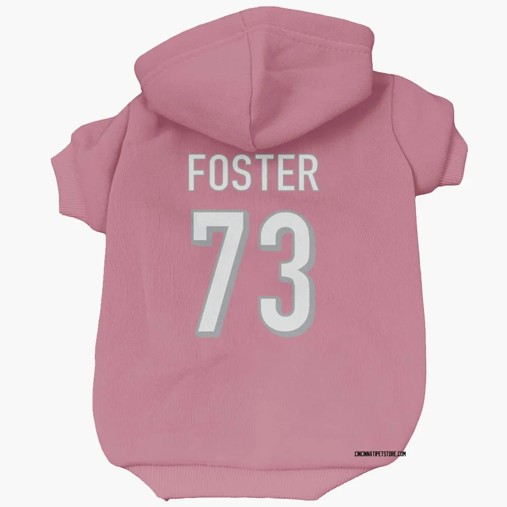 Cincinnati Bengals Javon Foster Pink Pet Hoodie for Dog & Cat