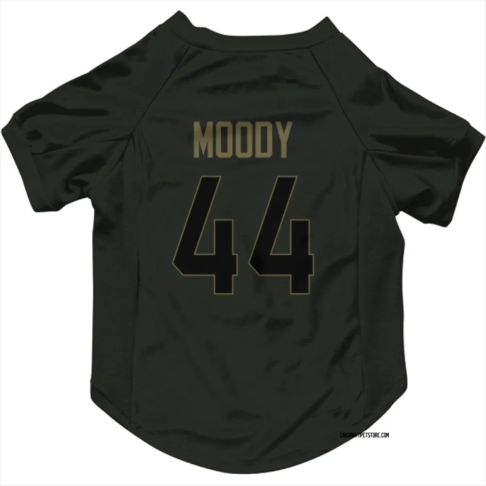 Cincinnati Bengals Jaylen Moody Black Service Pet Jersey for Dog & Cat