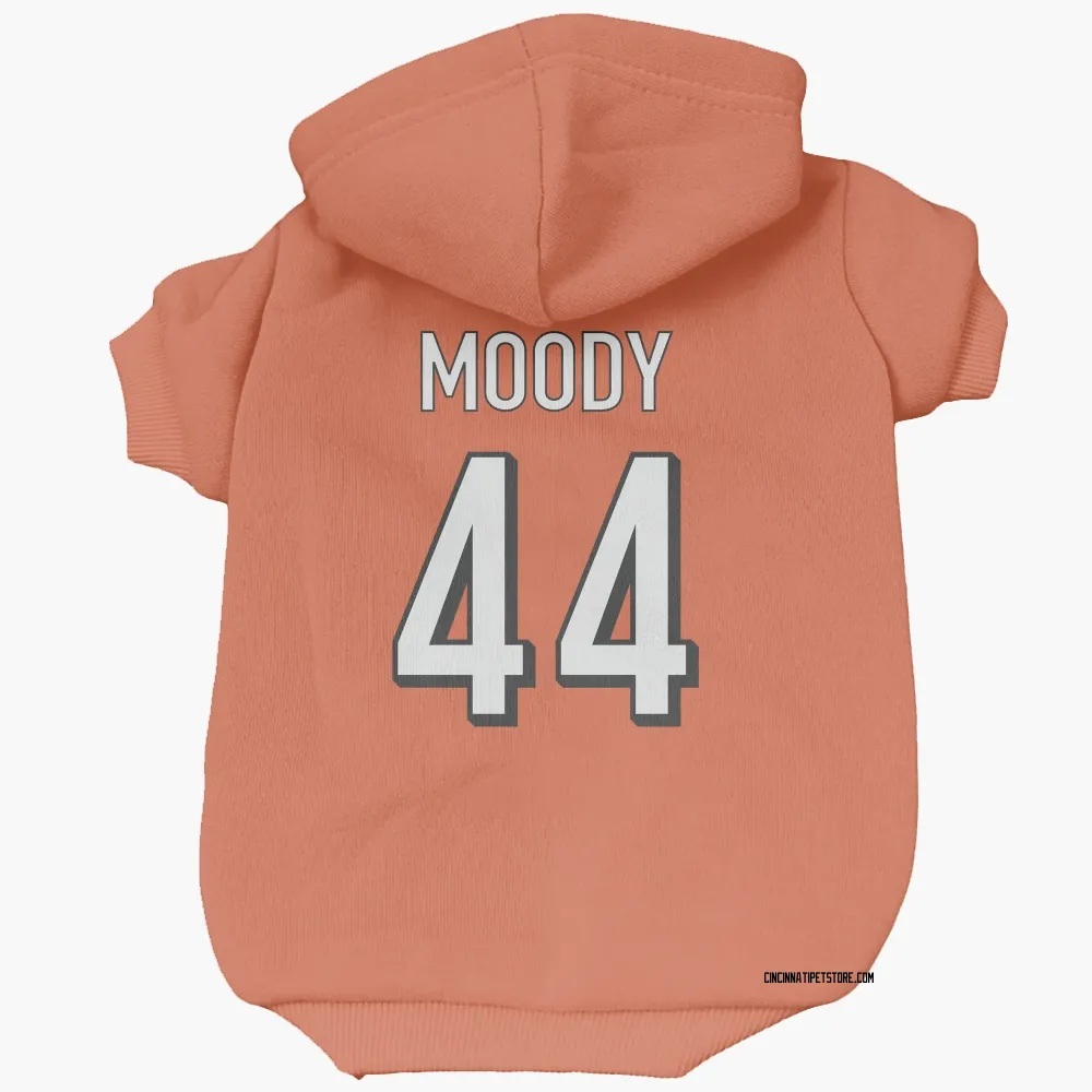 Cincinnati Bengals Jaylen Moody Orange Pet Hoodie for Dog & Cat