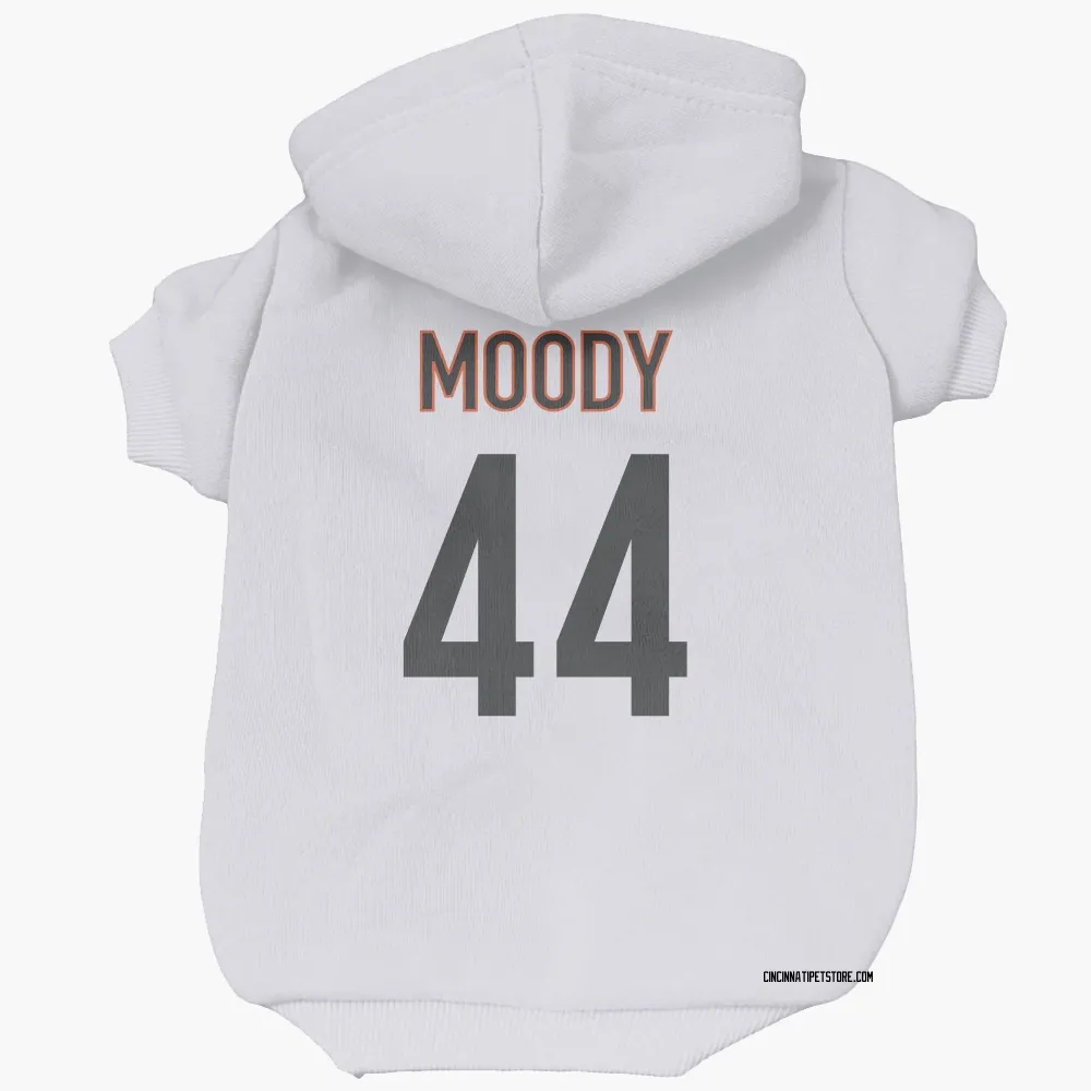 Cincinnati Bengals Jaylen Moody White Pet Hoodie for Dog & Cat