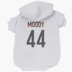 Cincinnati Bengals Jaylen Moody White Pet Hoodie for Dog & Cat