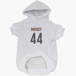 Cincinnati Bengals Jaylen Moody White Pet Hoodie for Dog & Cat