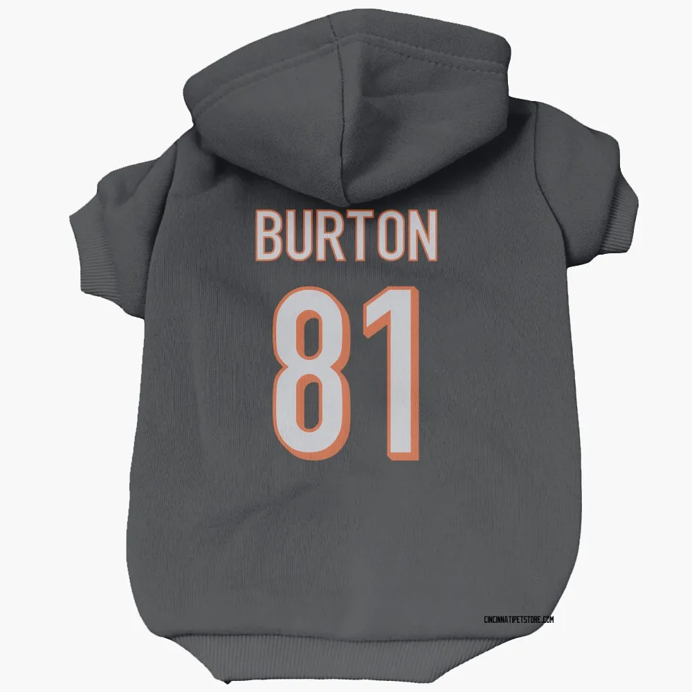 Cincinnati Bengals Jermaine Burton Black Pet Hoodie for Dog & Cat