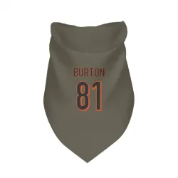 Cincinnati Bengals Jermaine Burton Olive Pet Bandana for Dog & Cat