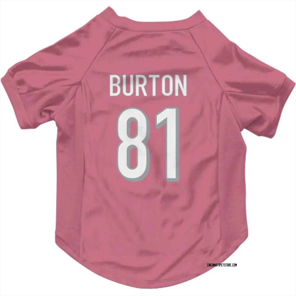 Cincinnati Bengals Jermaine Burton Pink Pet Jersey for Dog & Cat