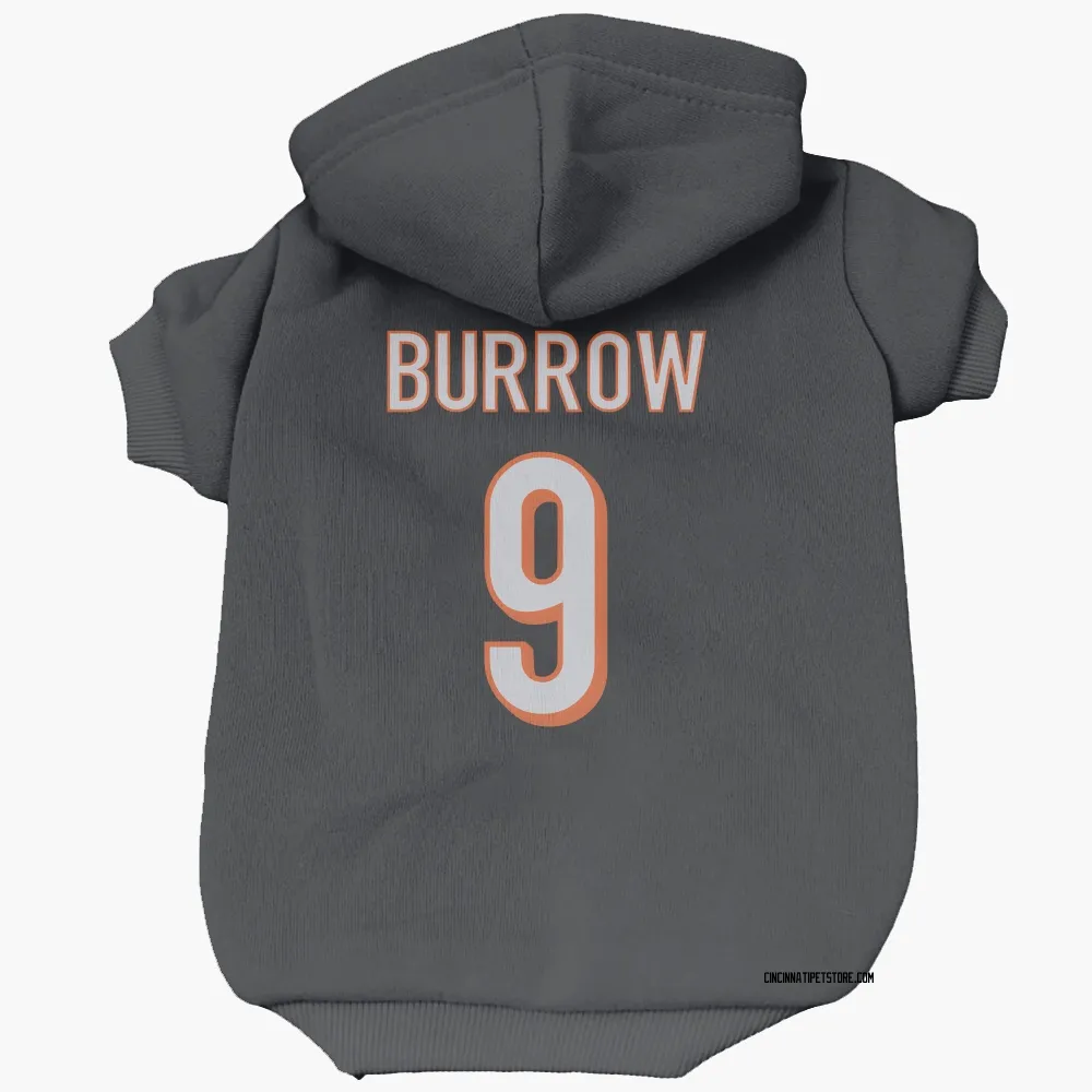 Cincinnati Bengals Joe Burrow Black Pet Hoodie for Dog & Cat