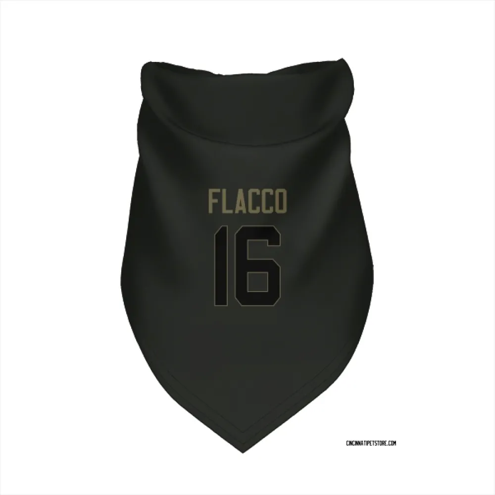 Cincinnati Bengals Joe Flacco Black Service Pet Bandana for Dog & Cat