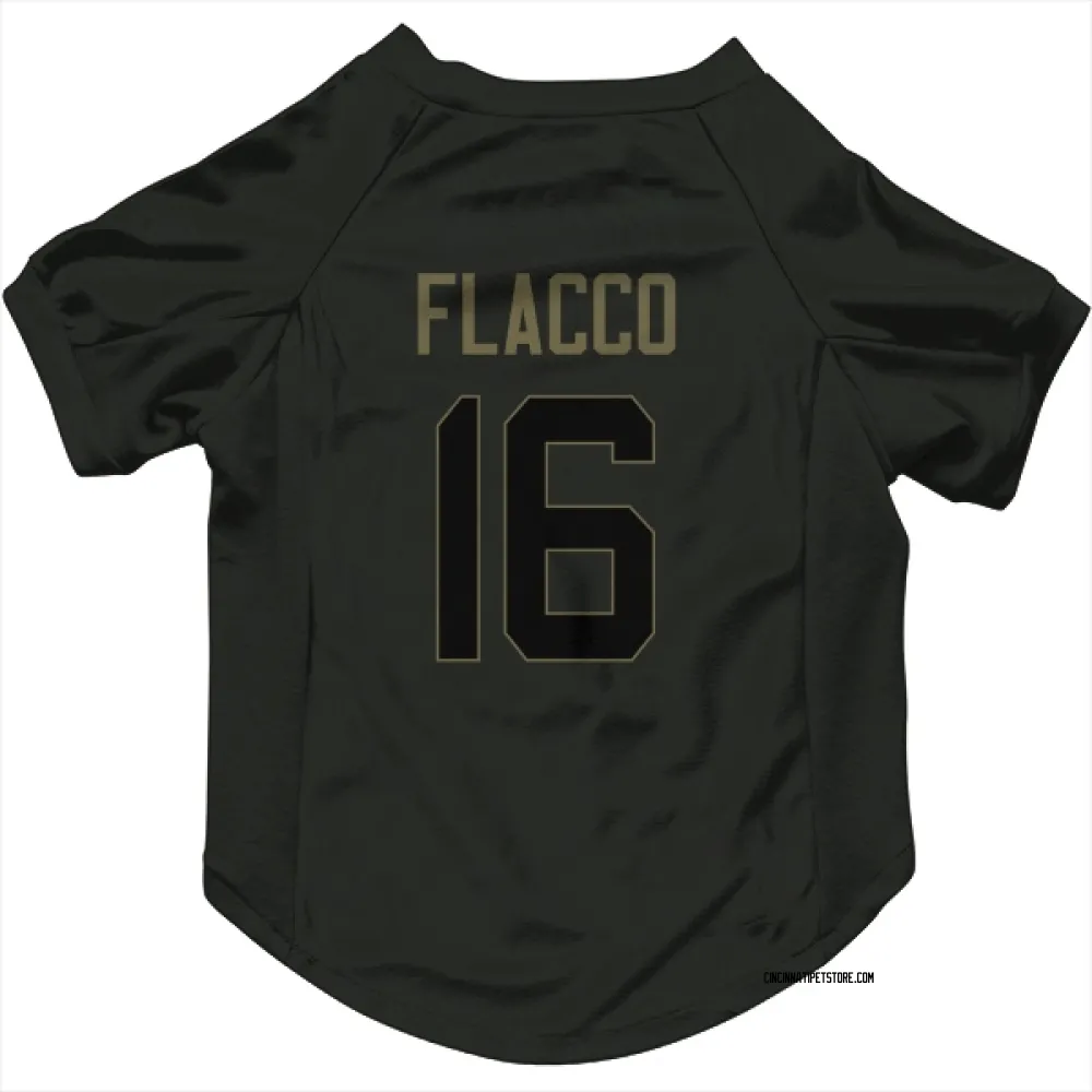 Cincinnati Bengals Joe Flacco Black Service Pet Jersey for Dog & Cat