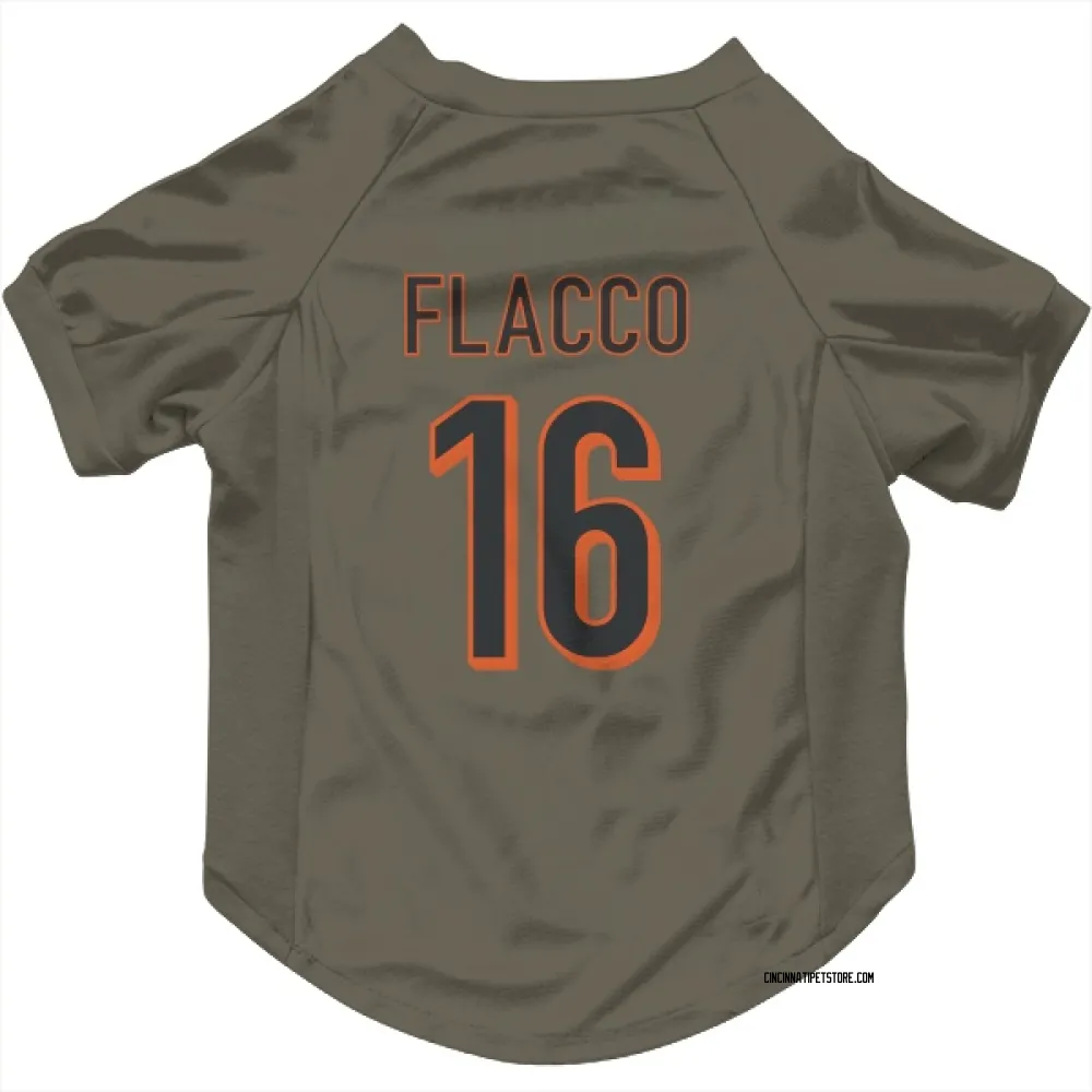Cincinnati Bengals Joe Flacco Olive Pet Jersey for Dog & Cat