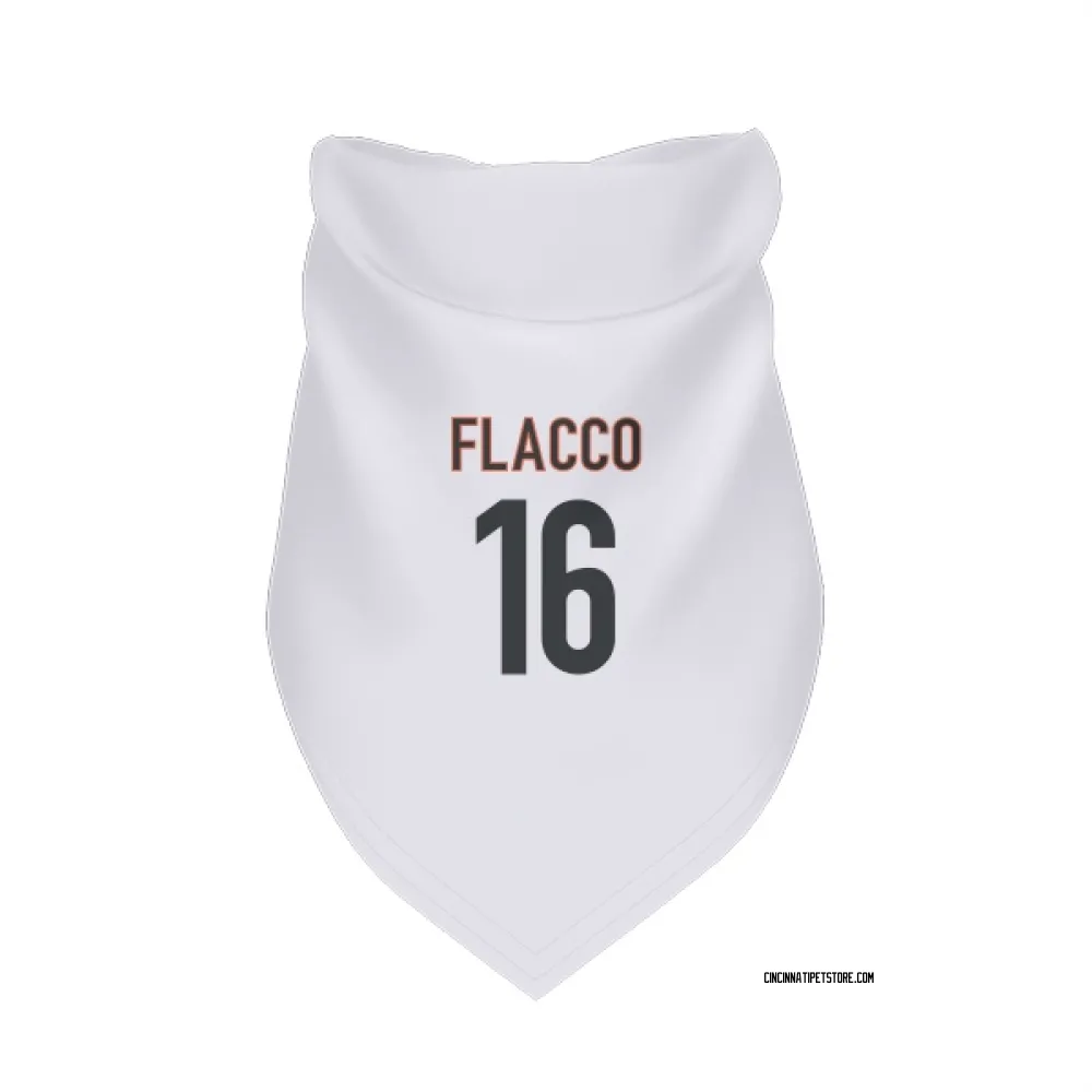 Cincinnati Bengals Joe Flacco White Pet Bandana for Dog & Cat