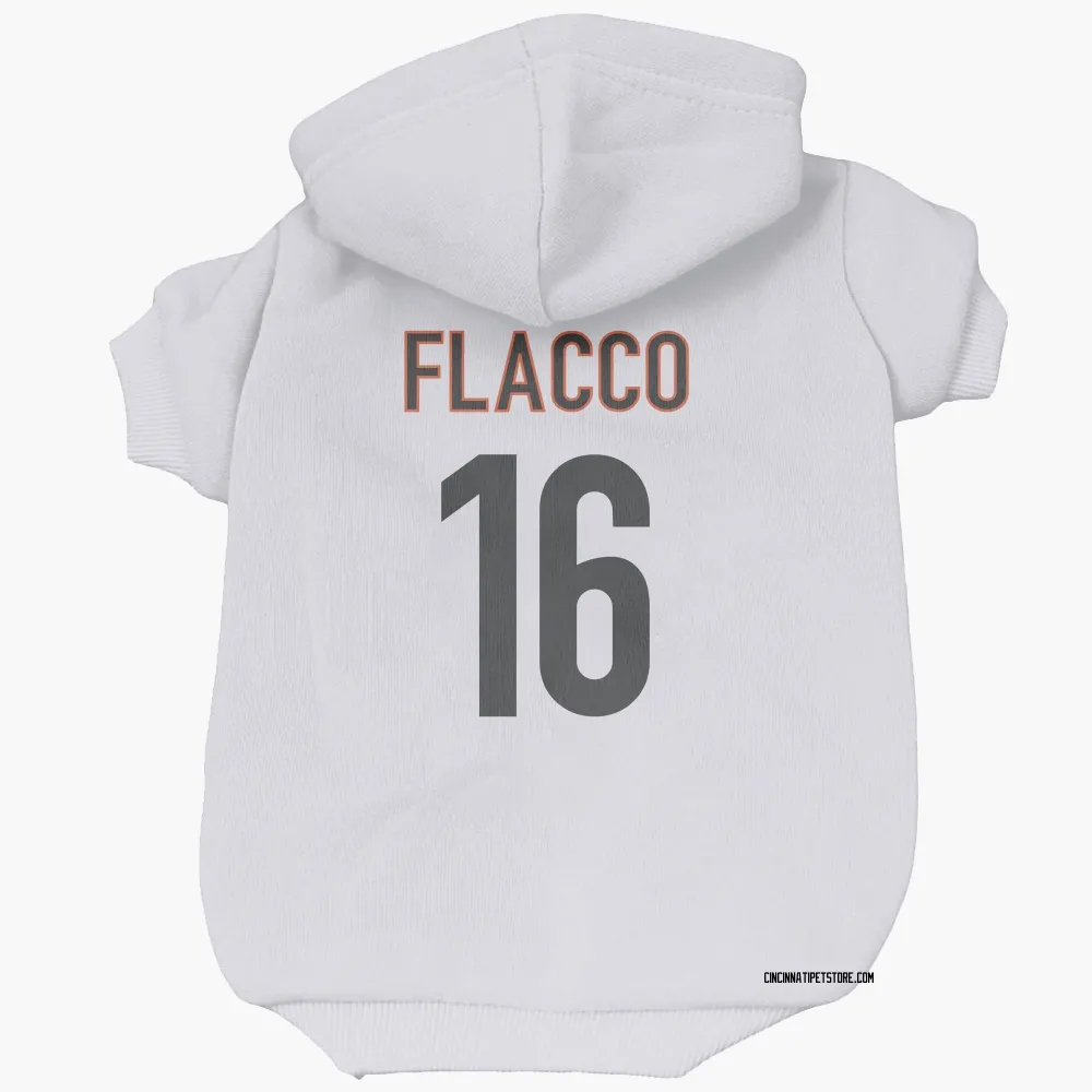 Cincinnati Bengals Joe Flacco White Pet Hoodie for Dog & Cat