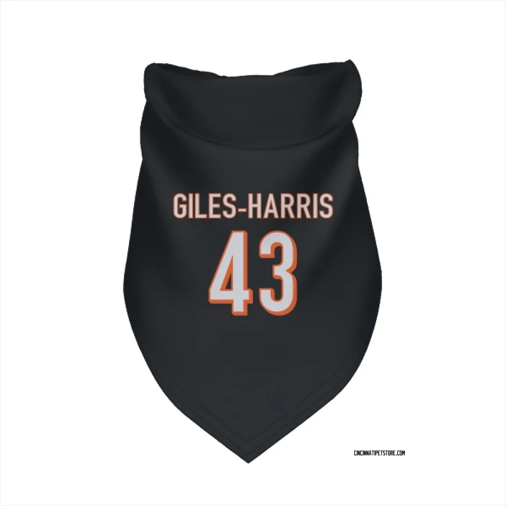 Cincinnati Bengals Joe Giles-Harris Black Pet Bandana for Dog & Cat