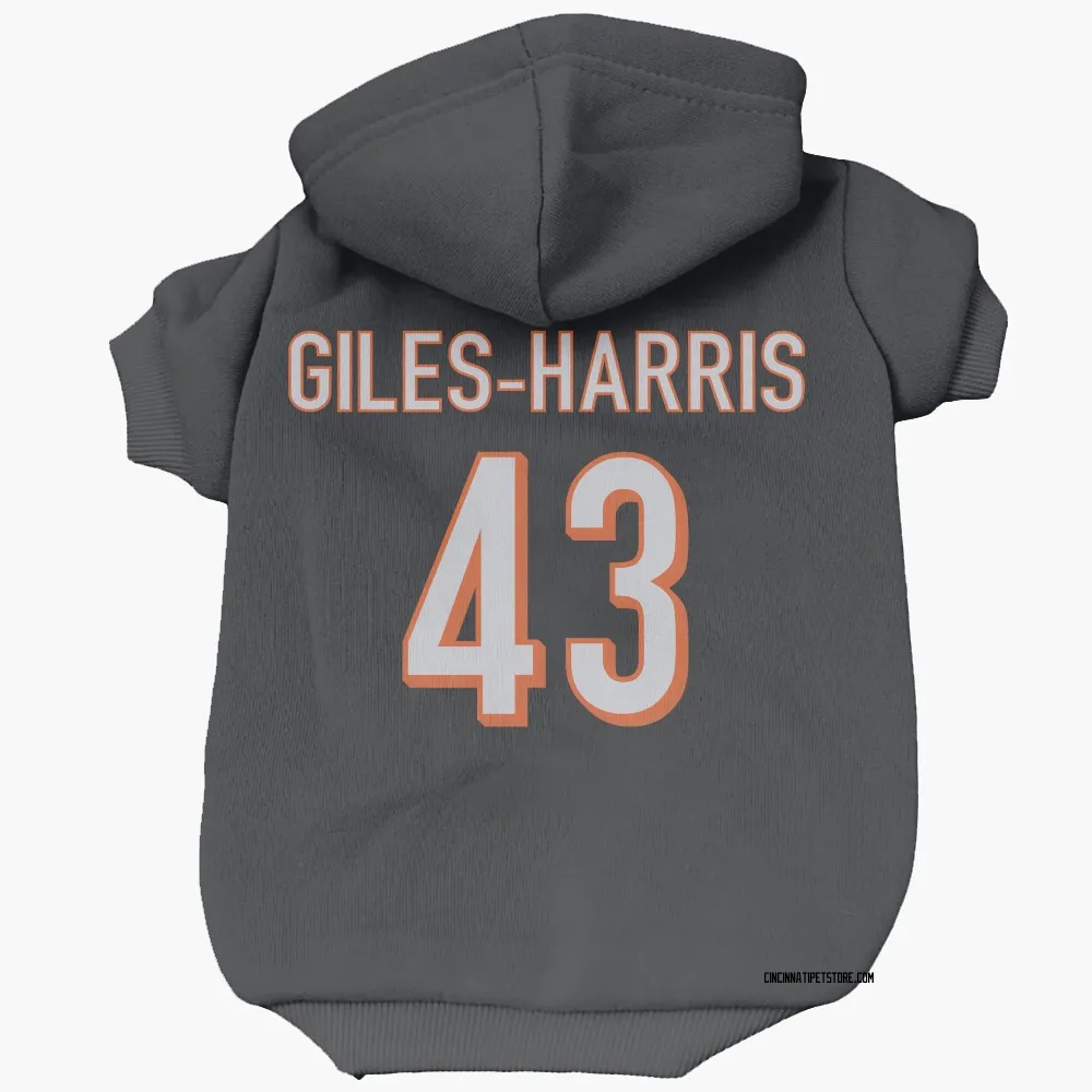 Cincinnati Bengals Joe Giles-Harris Black Pet Hoodie for Dog & Cat