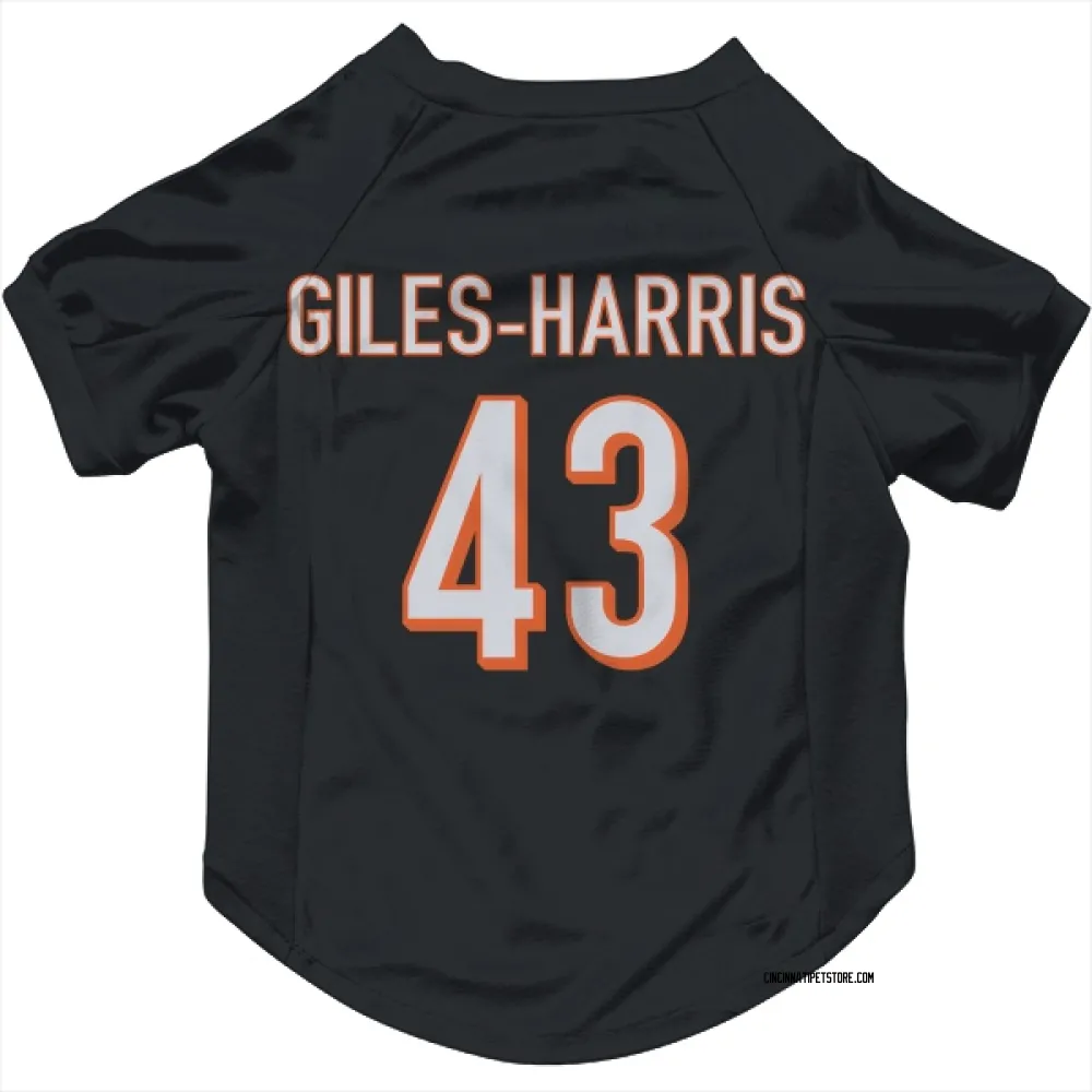 Cincinnati Bengals Joe Giles-Harris Black Pet Jersey for Dog & Cat