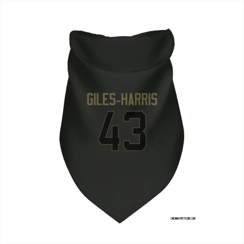 Cincinnati Bengals Joe Giles-Harris Black Service Pet Bandana for Dog & Cat