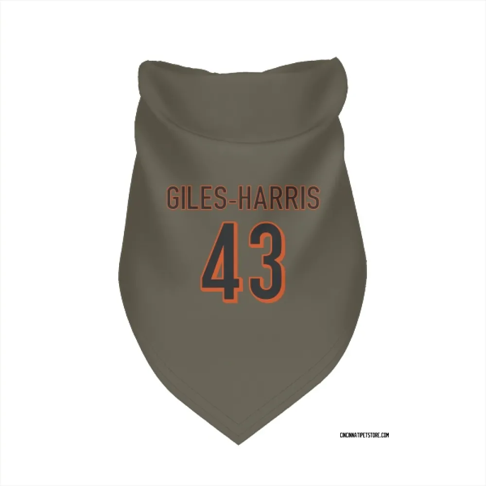 Cincinnati Bengals Joe Giles-Harris Olive Pet Bandana for Dog & Cat
