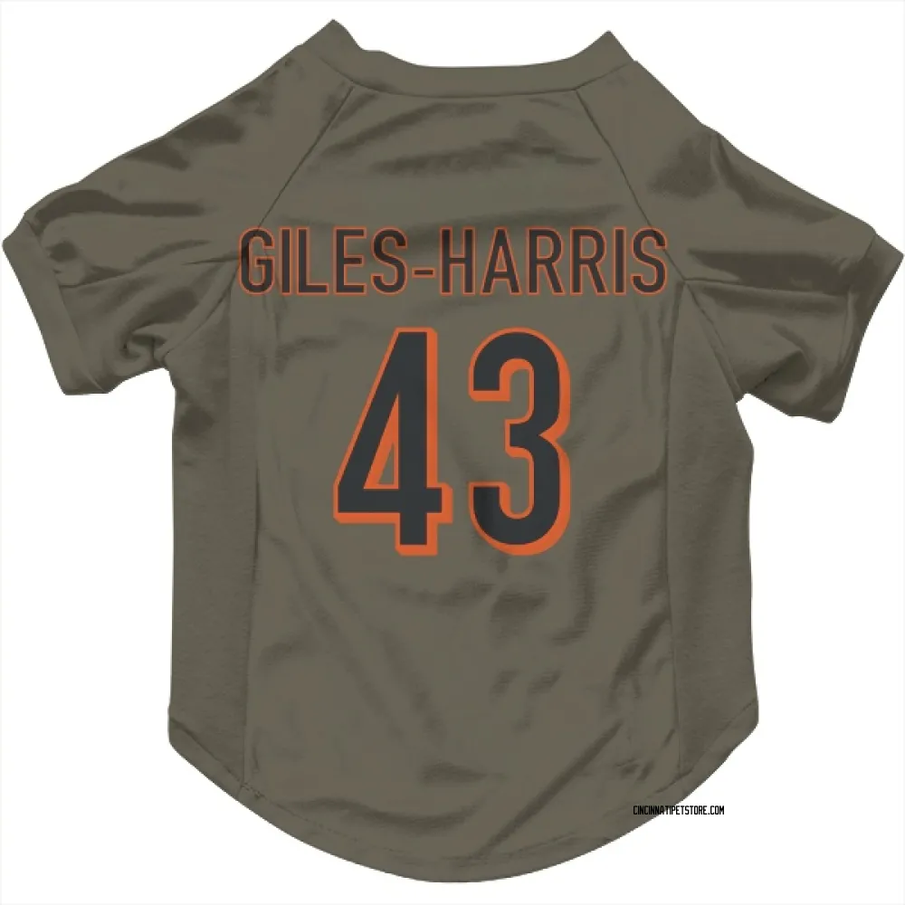 Cincinnati Bengals Joe Giles-Harris Olive Pet Jersey for Dog & Cat