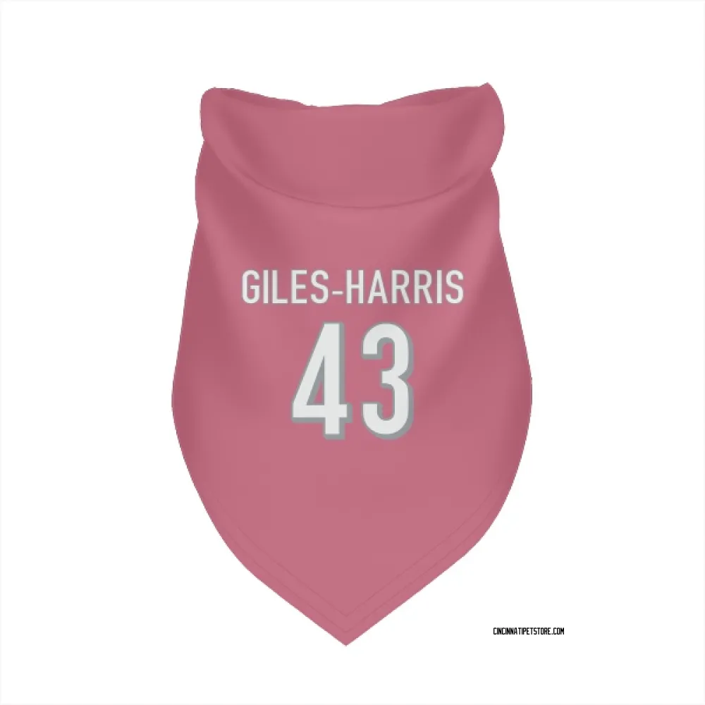 Cincinnati Bengals Joe Giles-Harris Pink Pet Bandana for Dog & Cat