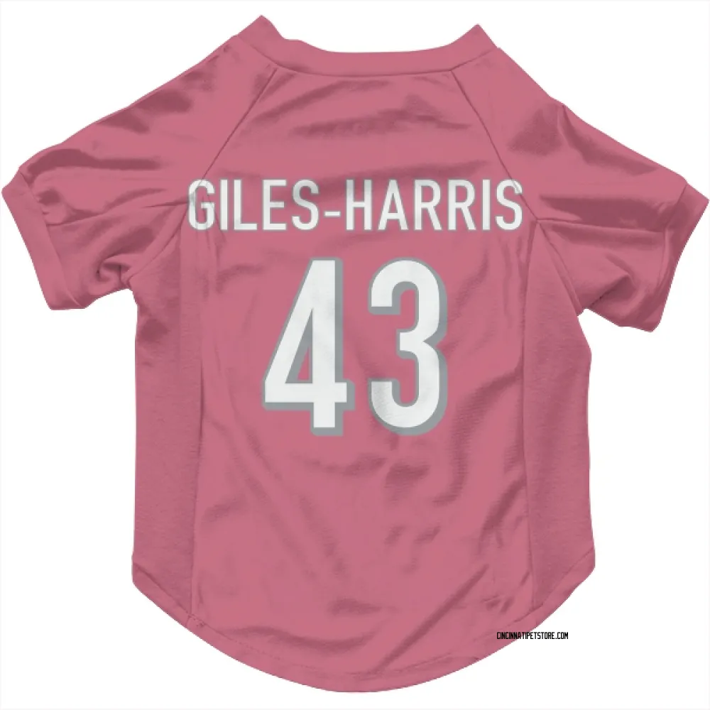 Cincinnati Bengals Joe Giles-Harris Pink Pet Jersey for Dog & Cat