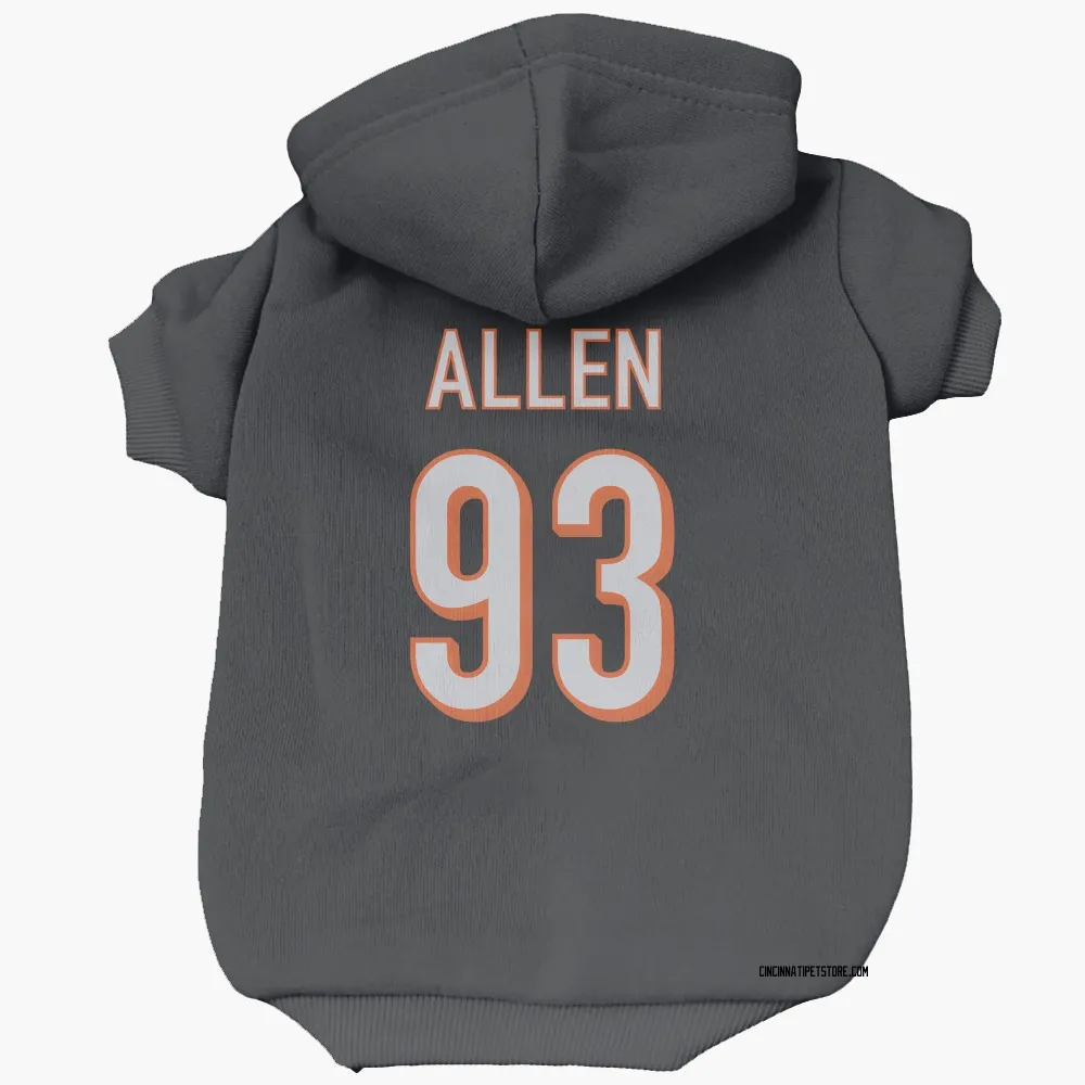 Cincinnati Bengals Jonathan Allen Black Pet Hoodie for Dog & Cat