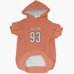 Cincinnati Bengals Jonathan Allen Orange Pet Hoodie for Dog & Cat
