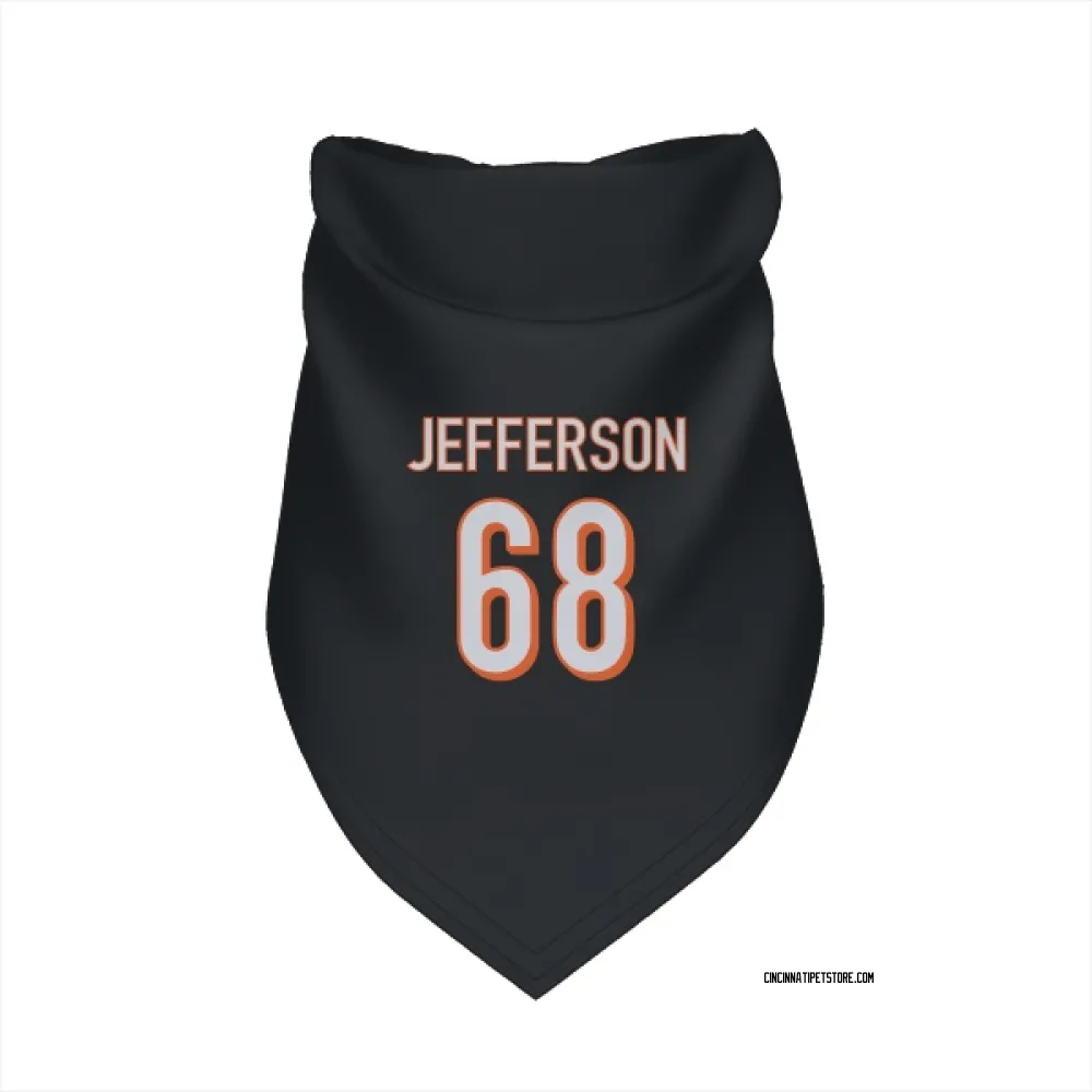 Cincinnati Bengals Jordan Jefferson Black Pet Bandana for Dog & Cat