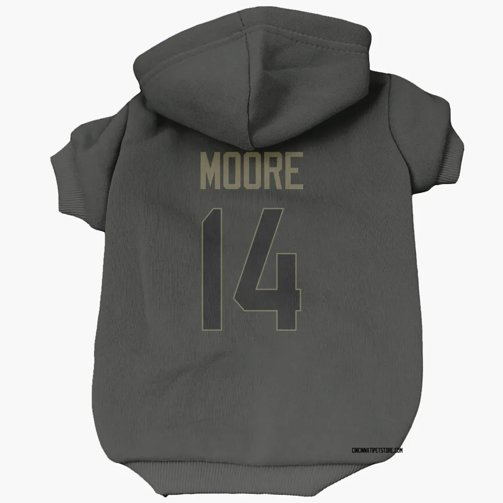 Cincinnati Bengals Jordan Moore Black Service Pet Hoodie for Dog & Cat