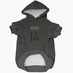 Cincinnati Bengals Jordan Moore Black Service Pet Hoodie for Dog & Cat