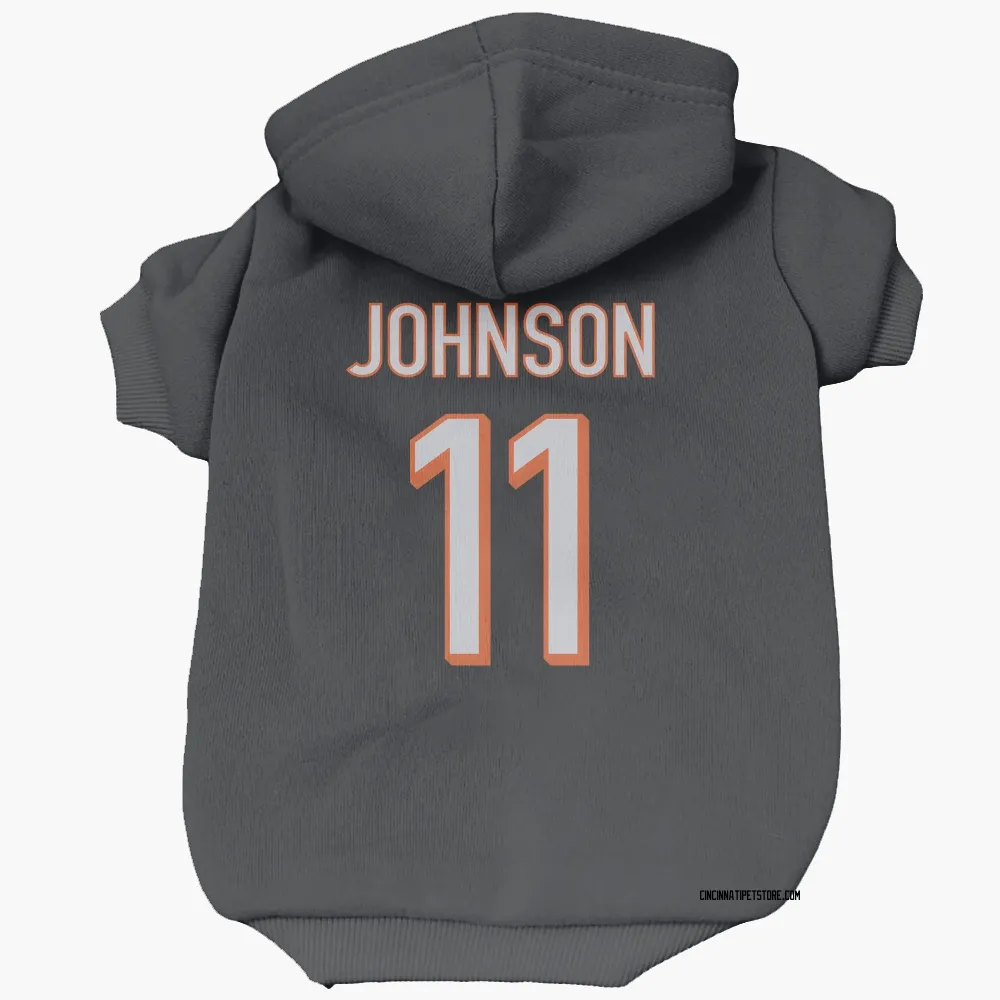 Cincinnati Bengals Josh Johnson Black Pet Hoodie for Dog & Cat