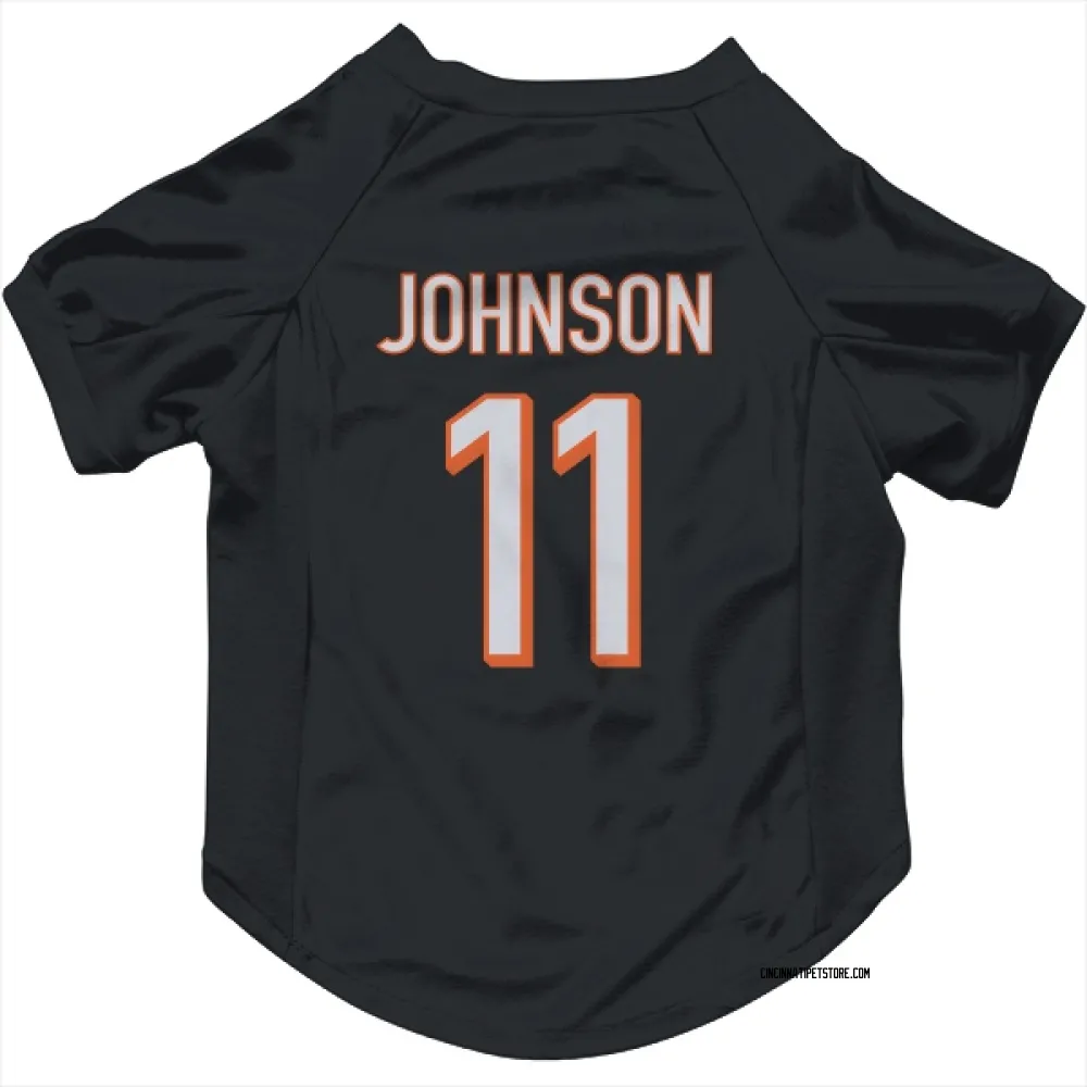 Cincinnati Bengals Josh Johnson Black Pet Jersey for Dog & Cat