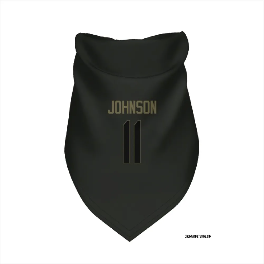 Cincinnati Bengals Josh Johnson Black Service Pet Bandana for Dog & Cat